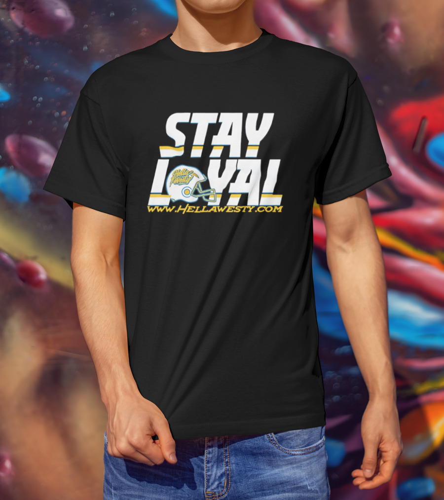Los Angeles Chargers Stay Loyal Helmet T-Shirt