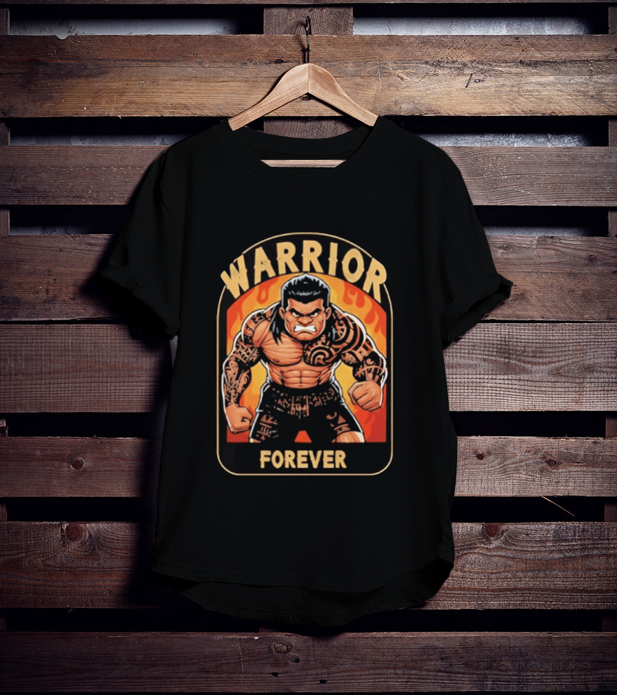 Warrior Forever Jimmy Uso Tattoo Style Cartoon T-Shirt