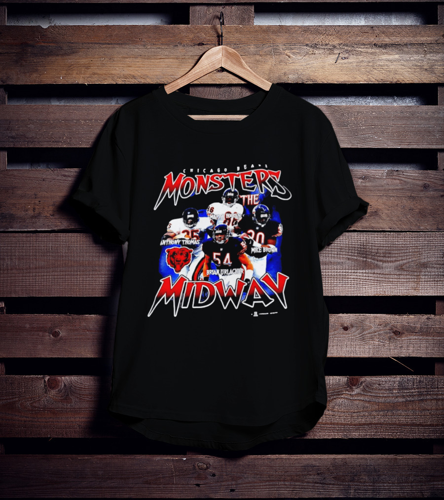 Chicago Bears Monsters Midway Anthony Thomas Brian Urlacher Mike Brown Marty Booker T-Shirt
