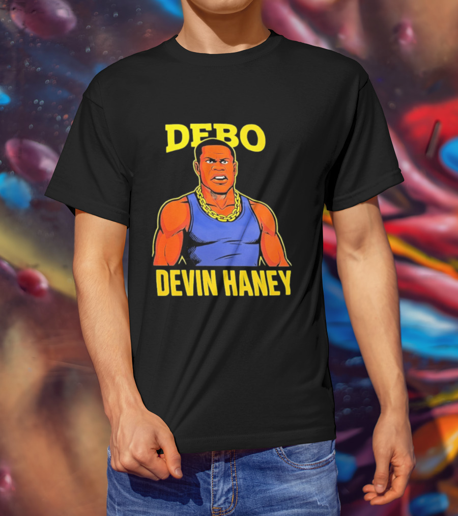 DEBO Devin Haney Cartoon Chain Bold T-Shirt