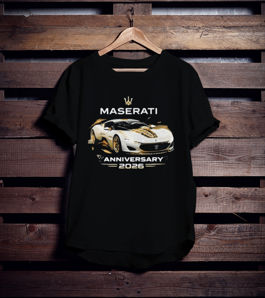 Maserati MC20 Anniversary 2026 Car Lovers Celebration T-Shirt