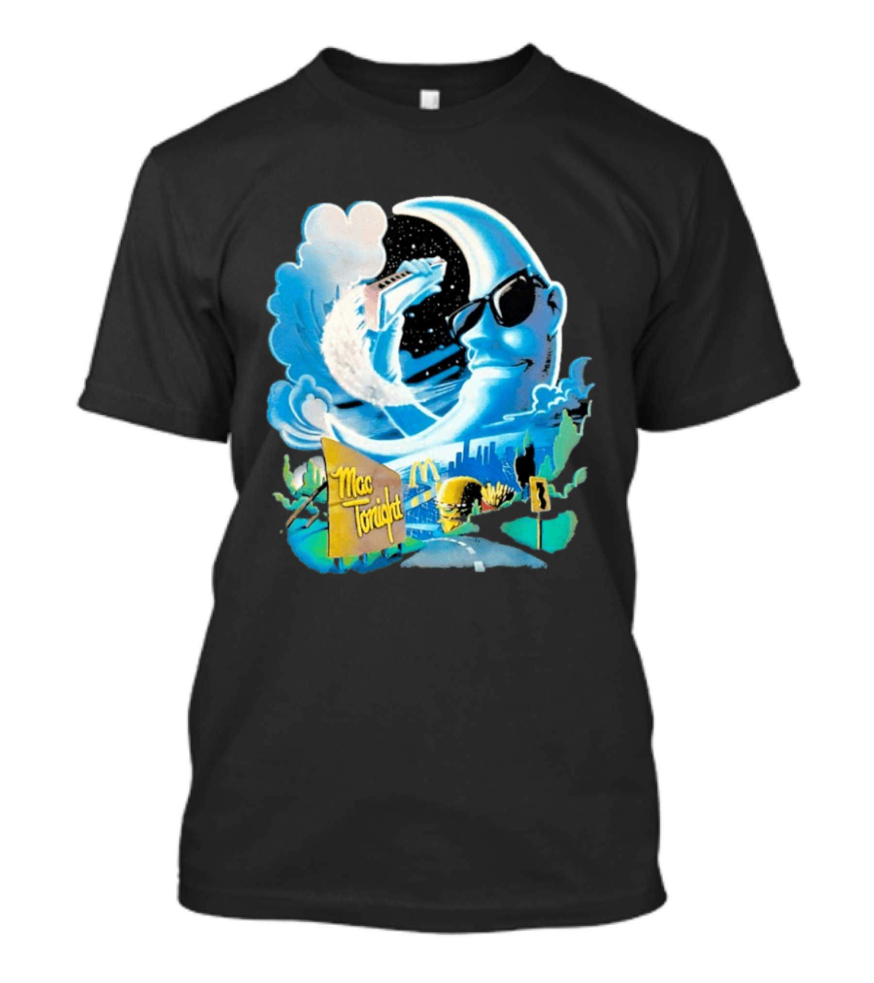 McDonald's Mac Tonight Moon Man Playing Piano Retro Nostalgia T-Shirt
