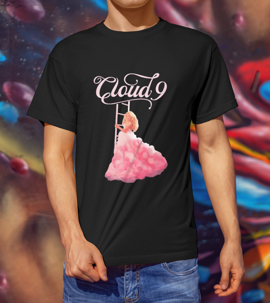 Megan Moroney Cloud 9 Tour Vintage Ladder Pink Dress T-Shirt