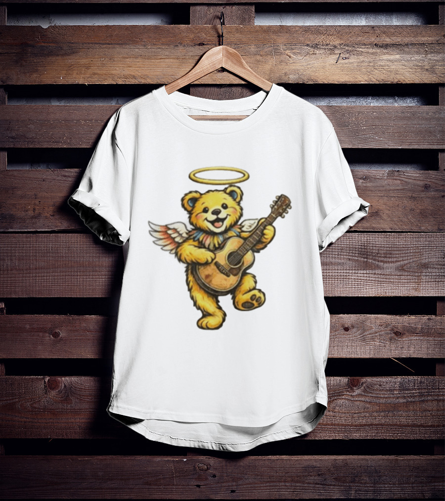 Bob Weir Grateful Dead Angel Bear Guitar Tribute 2026 Rest In Peace Legend T-Shirt