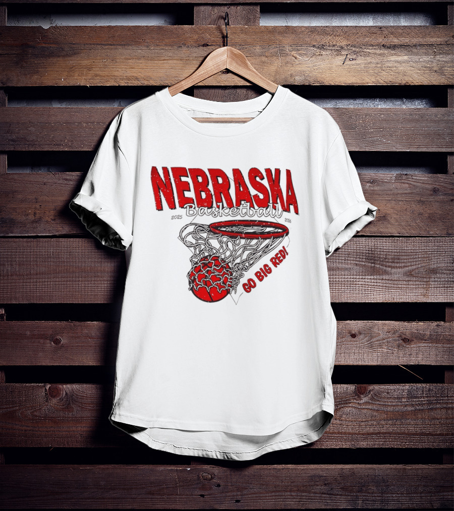Nebraska Basketball Go Big Red 2025 2026 T-Shirt