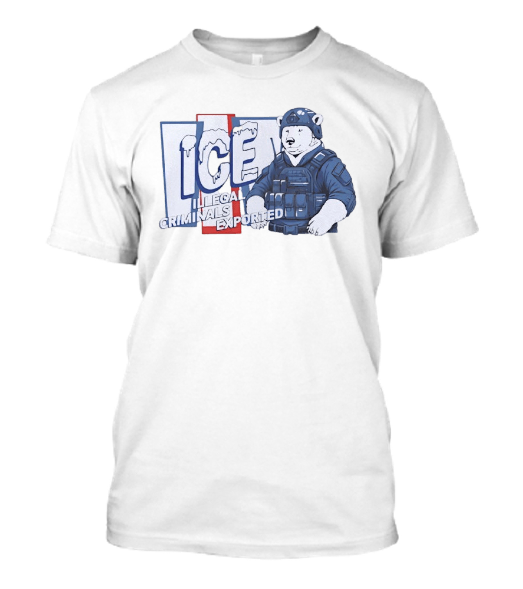 Polar Bear ICE Illegal Criminals Exported T-Shirt