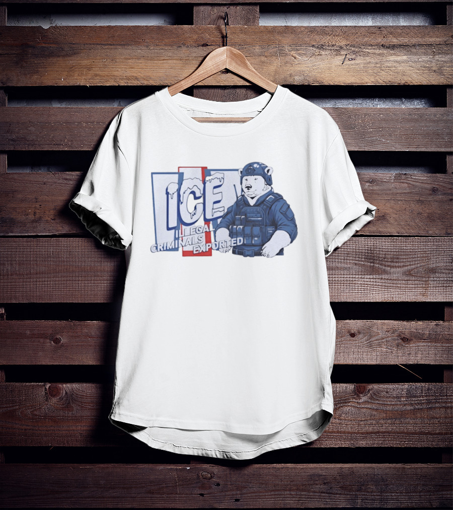 Polar Bear ICE Illegal Criminals Exported T-Shirt