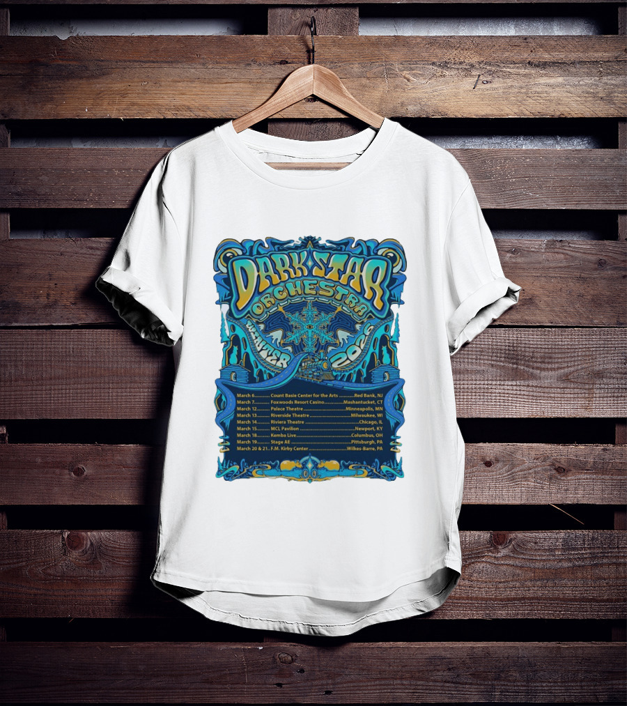 Dark Star Orchestra Winter Tour 2026 Concert Dates And Locations T-Shirt