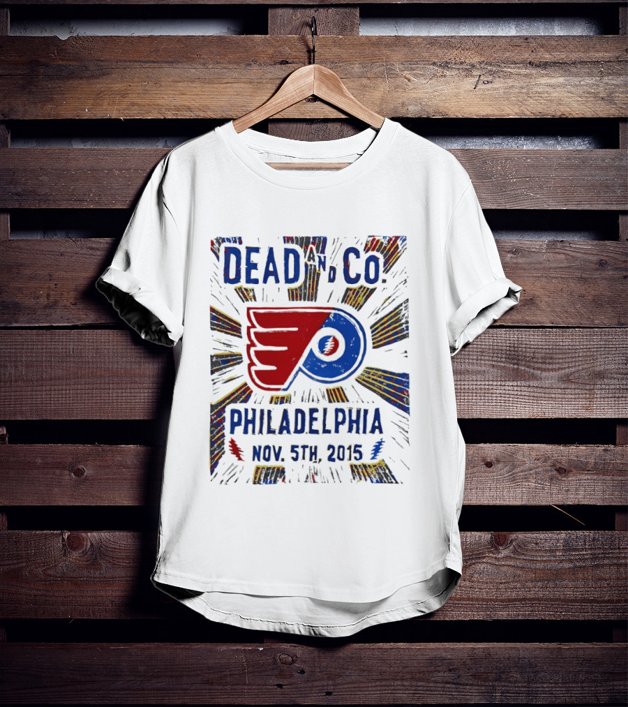 Dead And Company Philadelphia Flyers Nov 5th 2015 T-Shirt