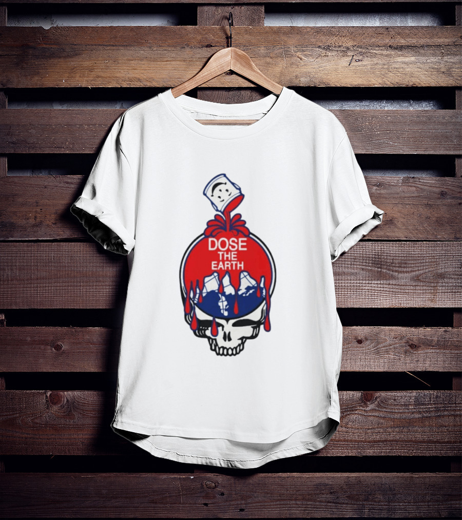 Dose The Earth Grateful Dead Skull Bob Weir T-Shirt
