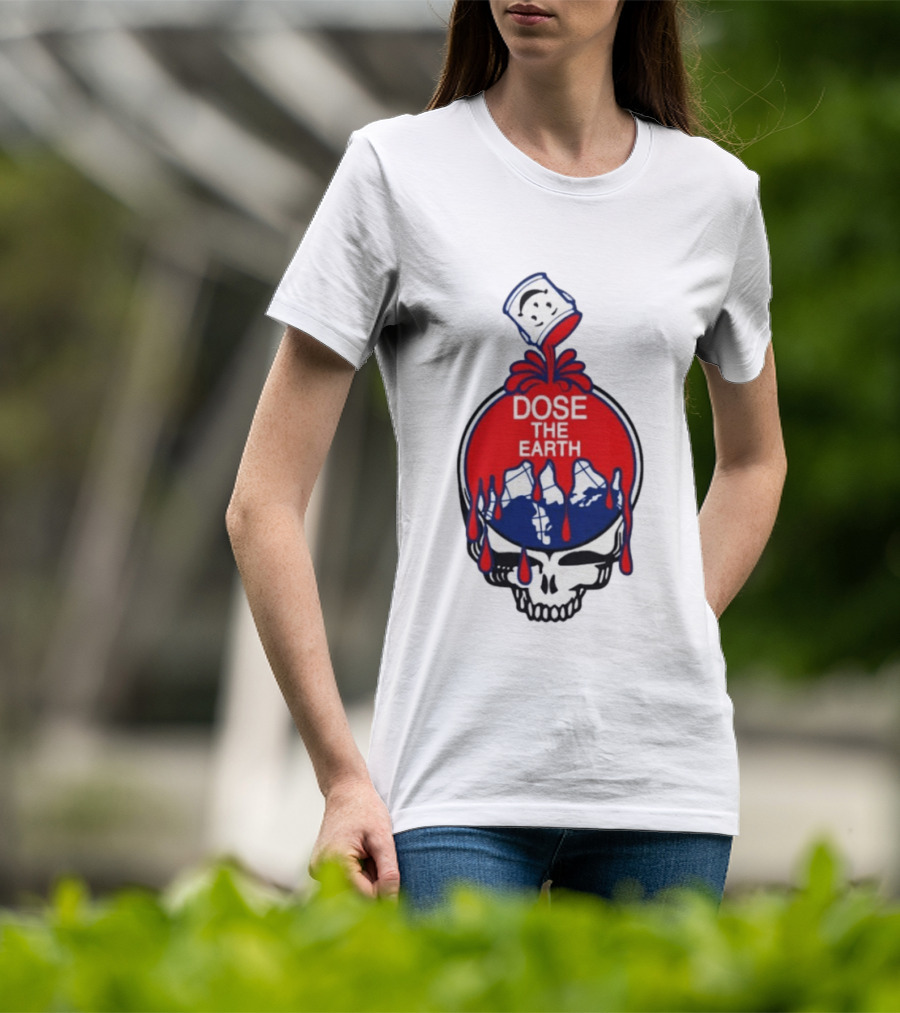Dose The Earth Grateful Dead Skull Bob Weir T-Shirt