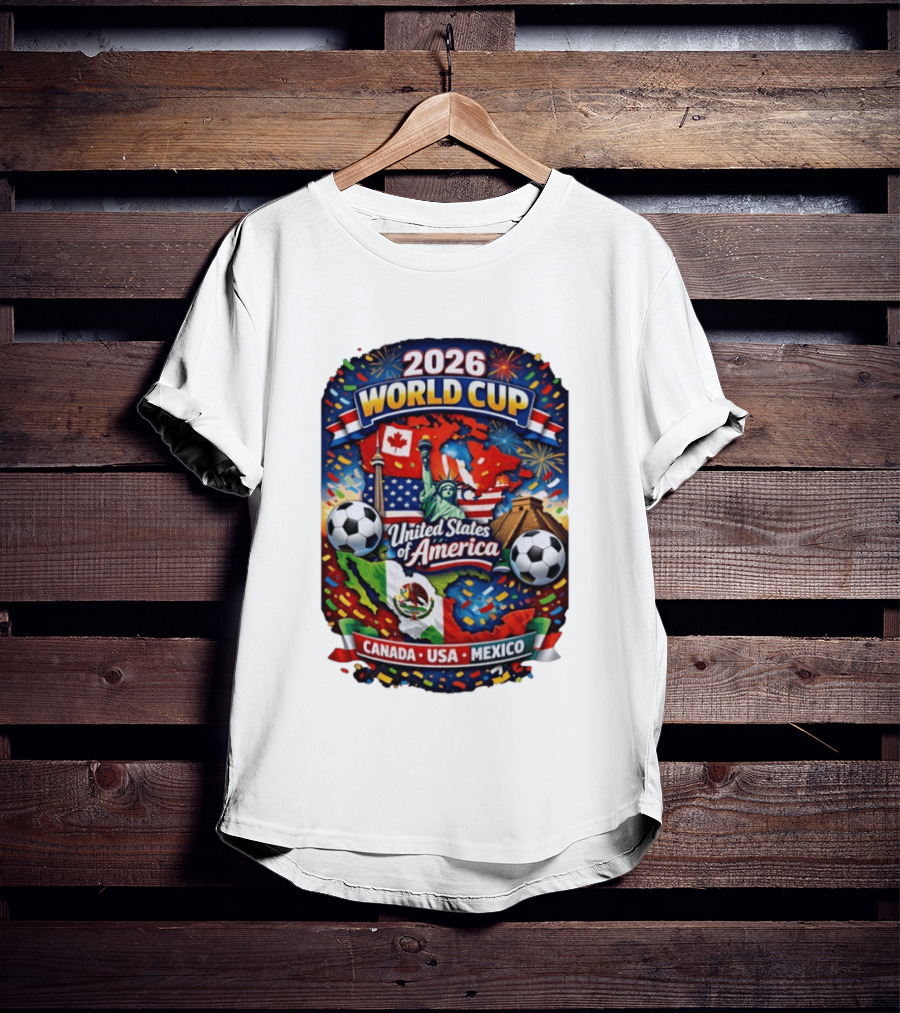 2026 World Cup United States Of America Canada USA Mexico Soccer Celebration T-Shirt