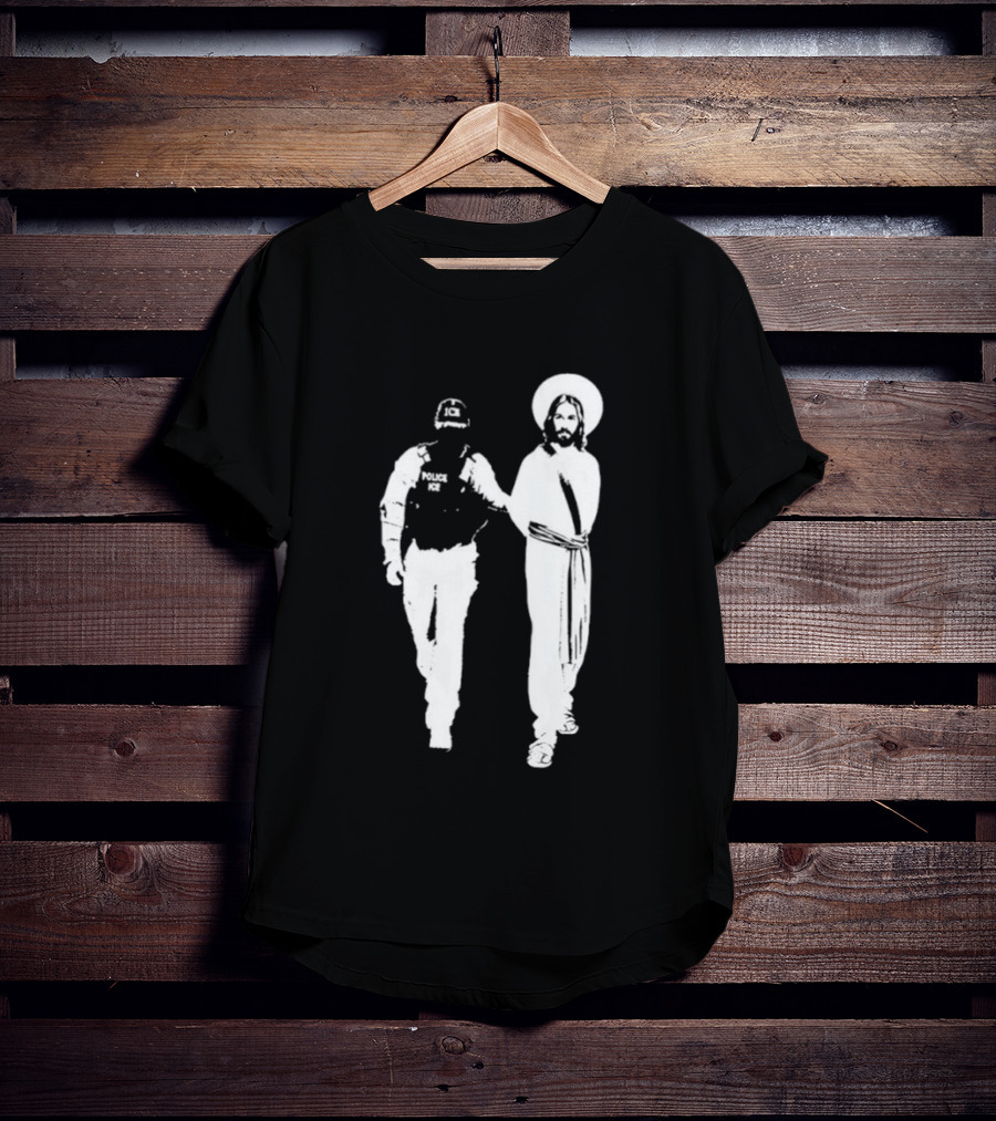 Anti Ice Jesus Arrested Iconic T-Shirt