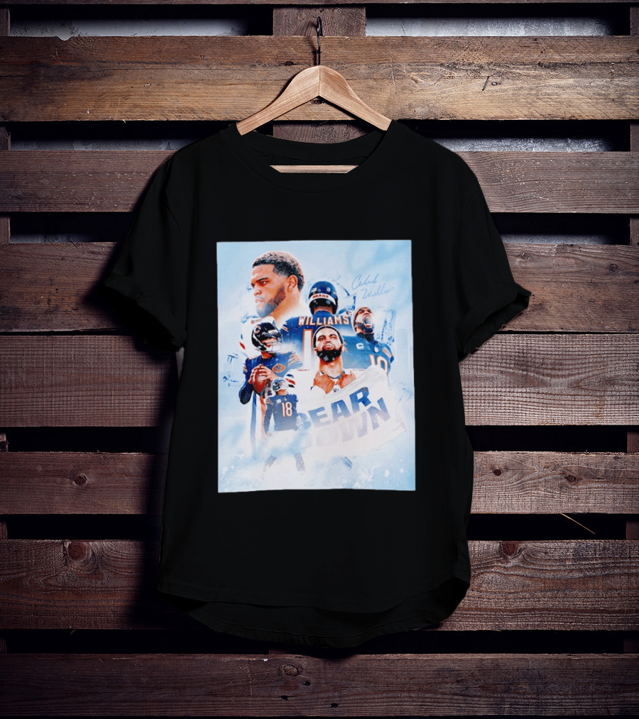 Caleb Williams Bear Down Chicago Quarterback Leadership T-Shirt