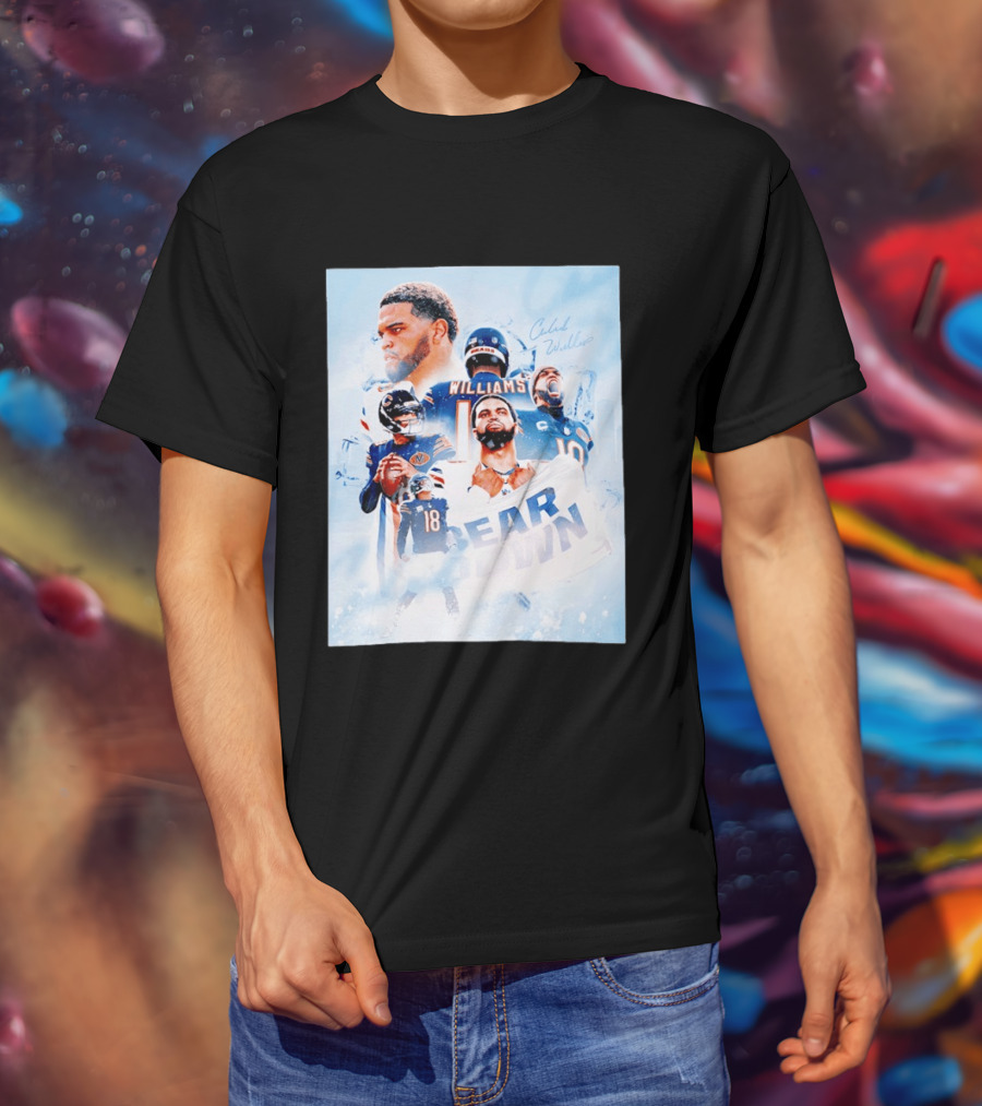 Caleb Williams Bear Down Chicago Quarterback Leadership T-Shirt
