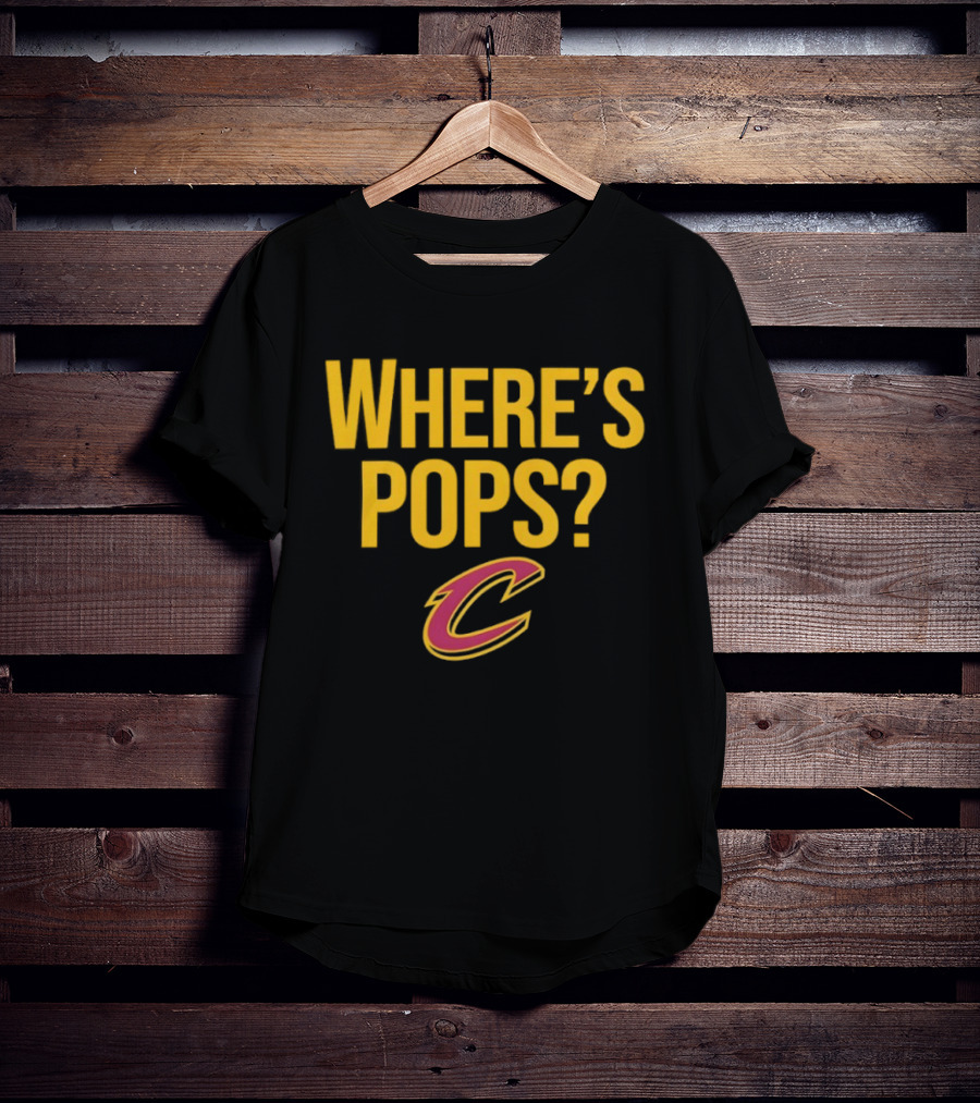 Cleveland Cavaliers Where's Pops Basketball C T-Shirt