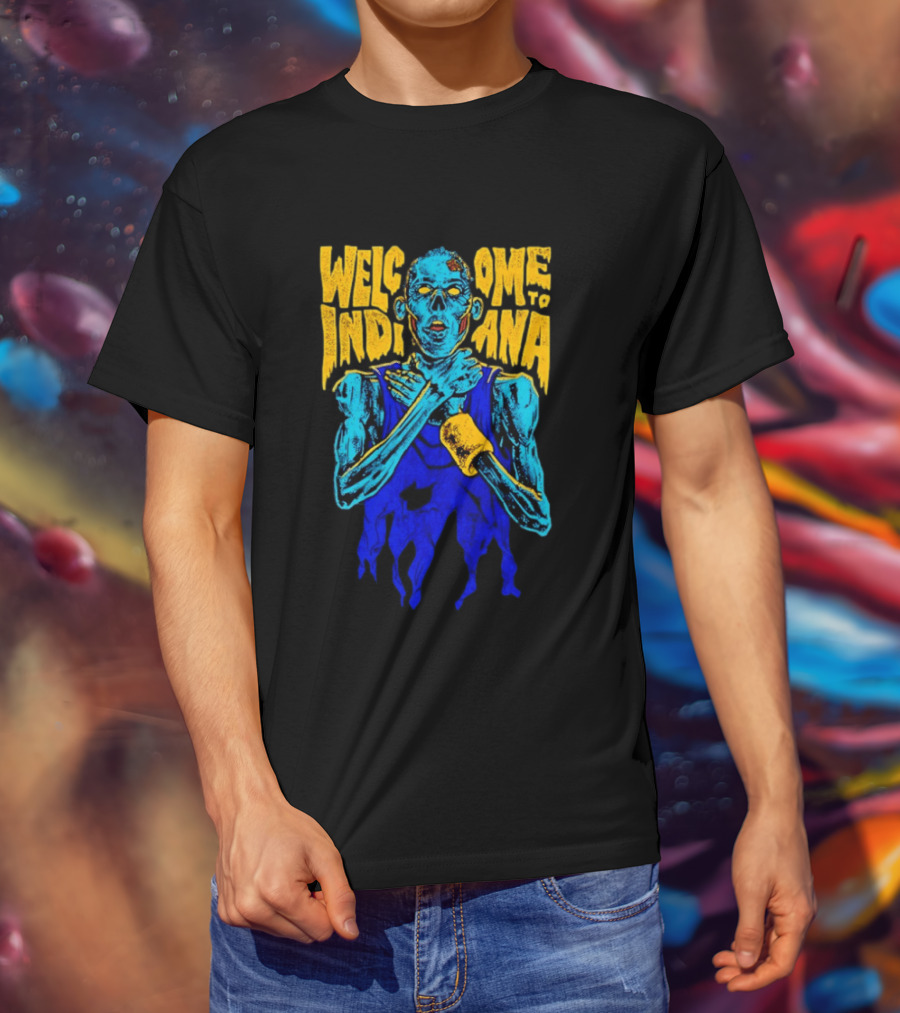 Welcome To Indiana Knick Killer Zombie T-Shirt