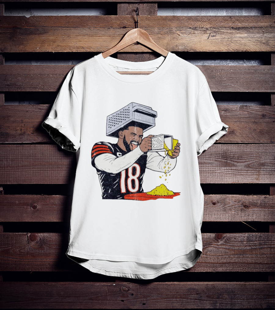 Caleb Williams Cheese Grater Chicago Bears Football Comedy T-Shirt