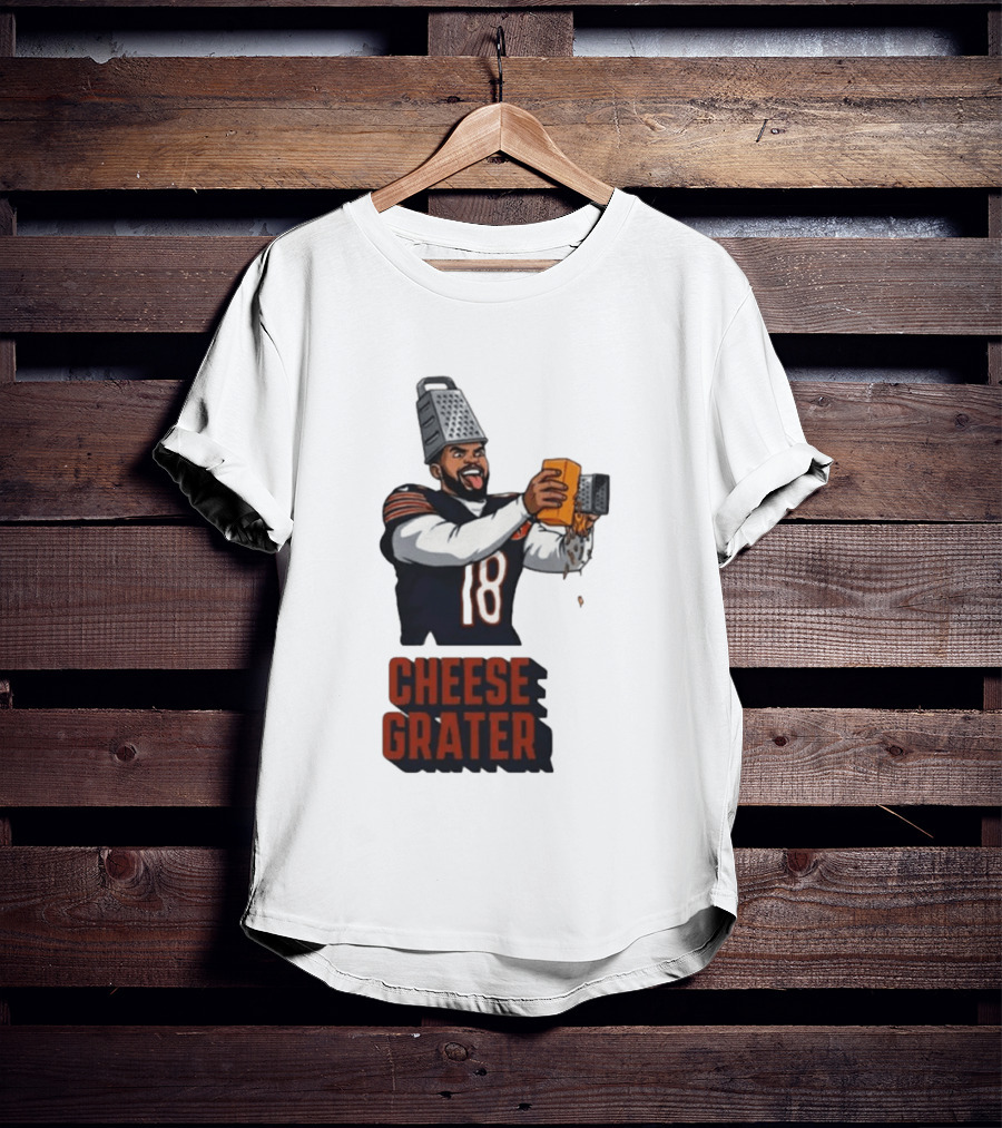 Caleb Williams Cheese Grater Chicago Football Humor T-Shirt