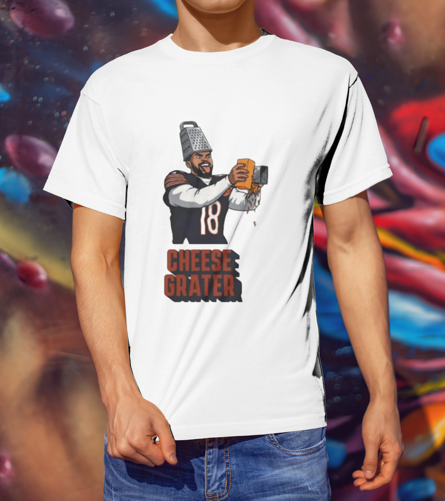 Caleb Williams Cheese Grater Chicago Football Humor T-Shirt