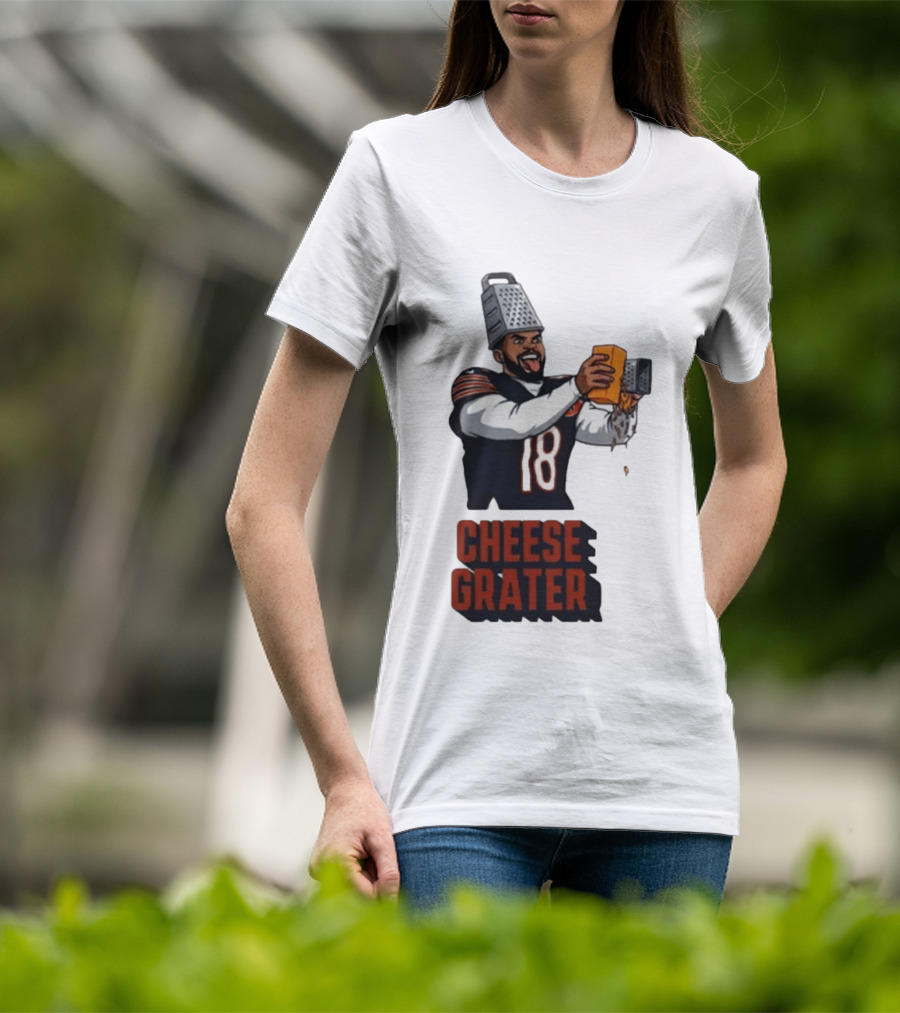 Caleb Williams Cheese Grater Chicago Football Humor T-Shirt