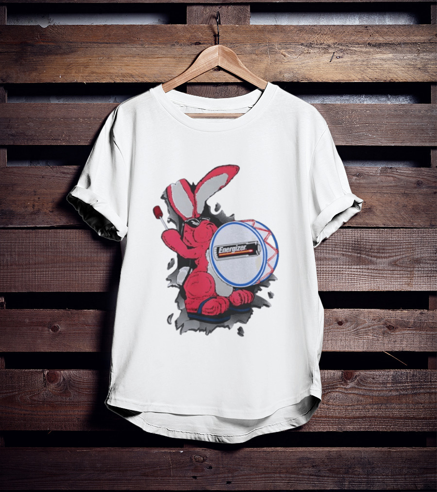 Energizer Bunny Vintage 90s Battery Drumming T-Shirt