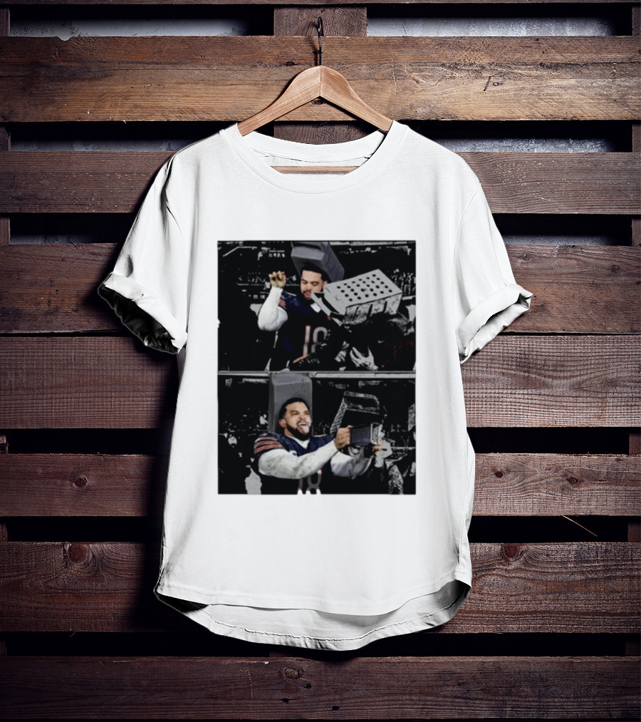 Caleb Cheese Grater Chicago Bear Football Fan Meme T-Shirt