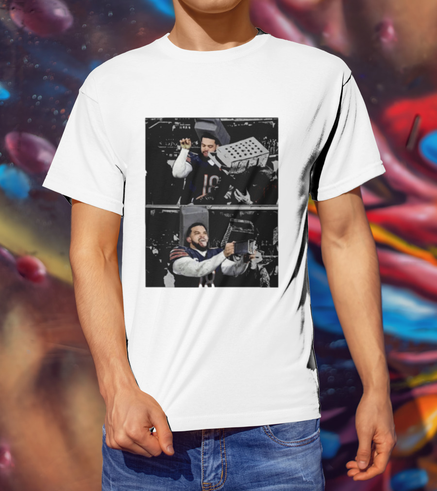 Caleb Cheese Grater Chicago Bear Football Fan Meme T-Shirt