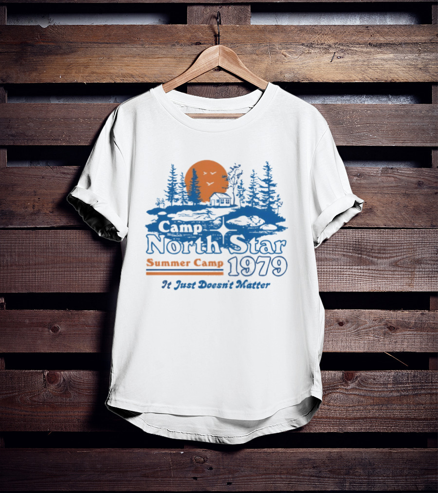 Camp North Star Summer Camp 1979 It Just Doesn't Matter Sunrise Scene T-Shirt