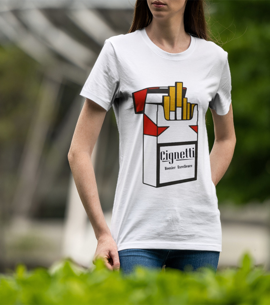 Cignetti Hoosier Excellence Indiana Football Coach Cig T-Shirt
