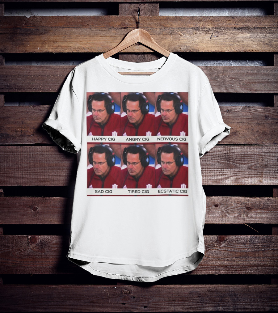 Coach Cignetti Happy Angry Nervous Sad Tired Ecstatic Meme T-Shirt