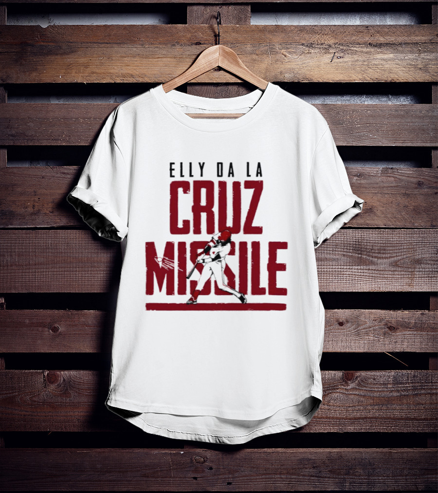 Elly De La Cruz Missile Cincinnati Reds MLB T-Shirt