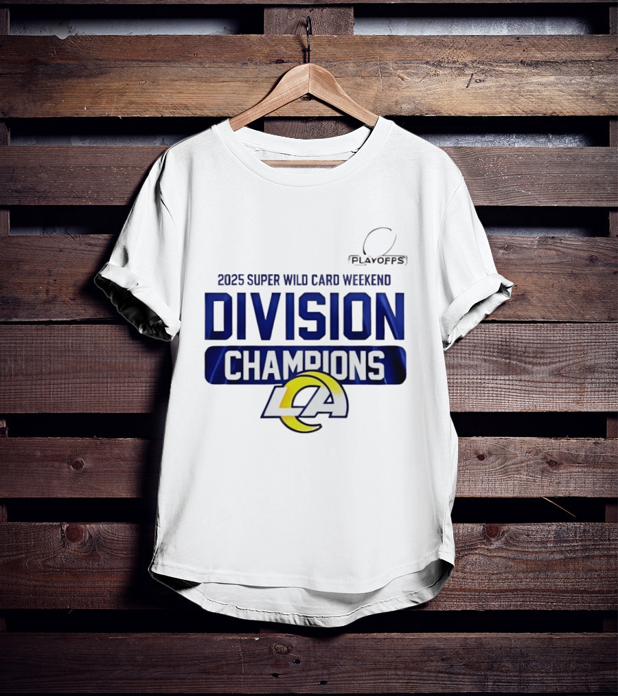 2025 Super Wild Card Weekend Los Angeles Division Champions T-Shirt