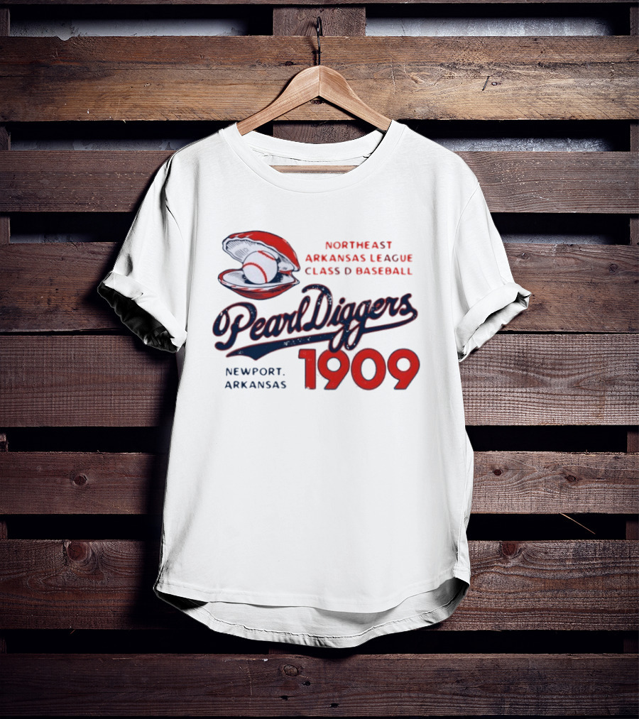 Northeast Arkansas League Class D Baseball Pearl Diggers Newport Arkansas 1909 T-Shirt