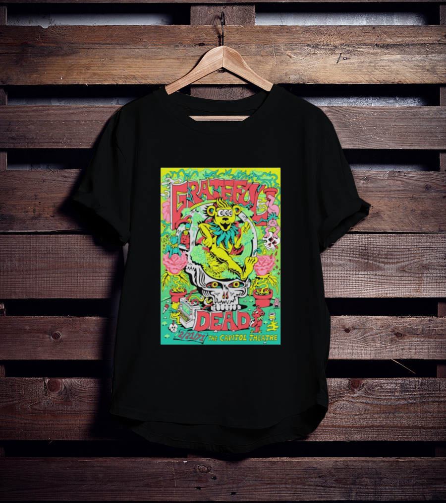 Grateful Dead Bear Skull Capitol Theatre February 21 1971 T-Shirt