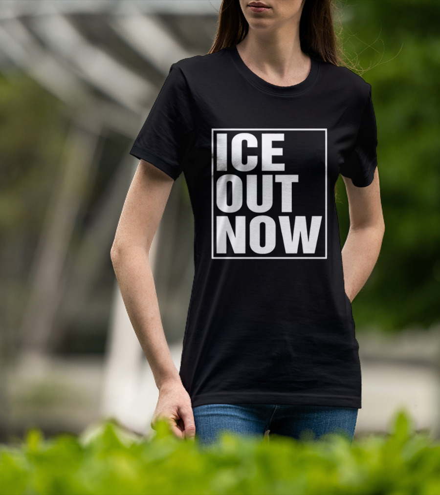 Ice Out Now Abolish Ice Activism T-Shirt
