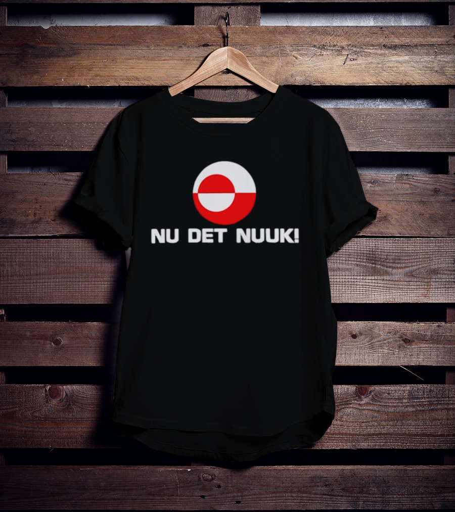 Nu Det Nuuk Greenland Flag Circle T-Shirt