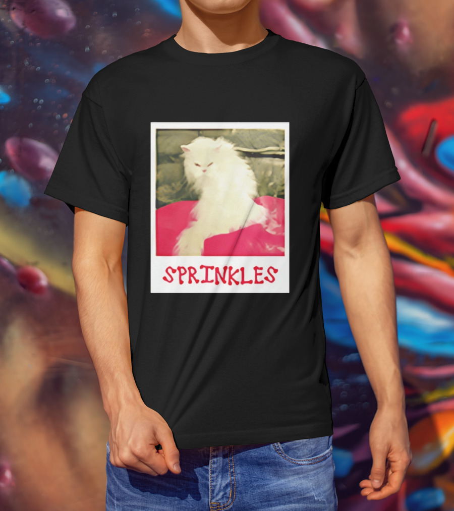 Office Angela Martin Sprinkles Cat Image Pólvora T-Shirt