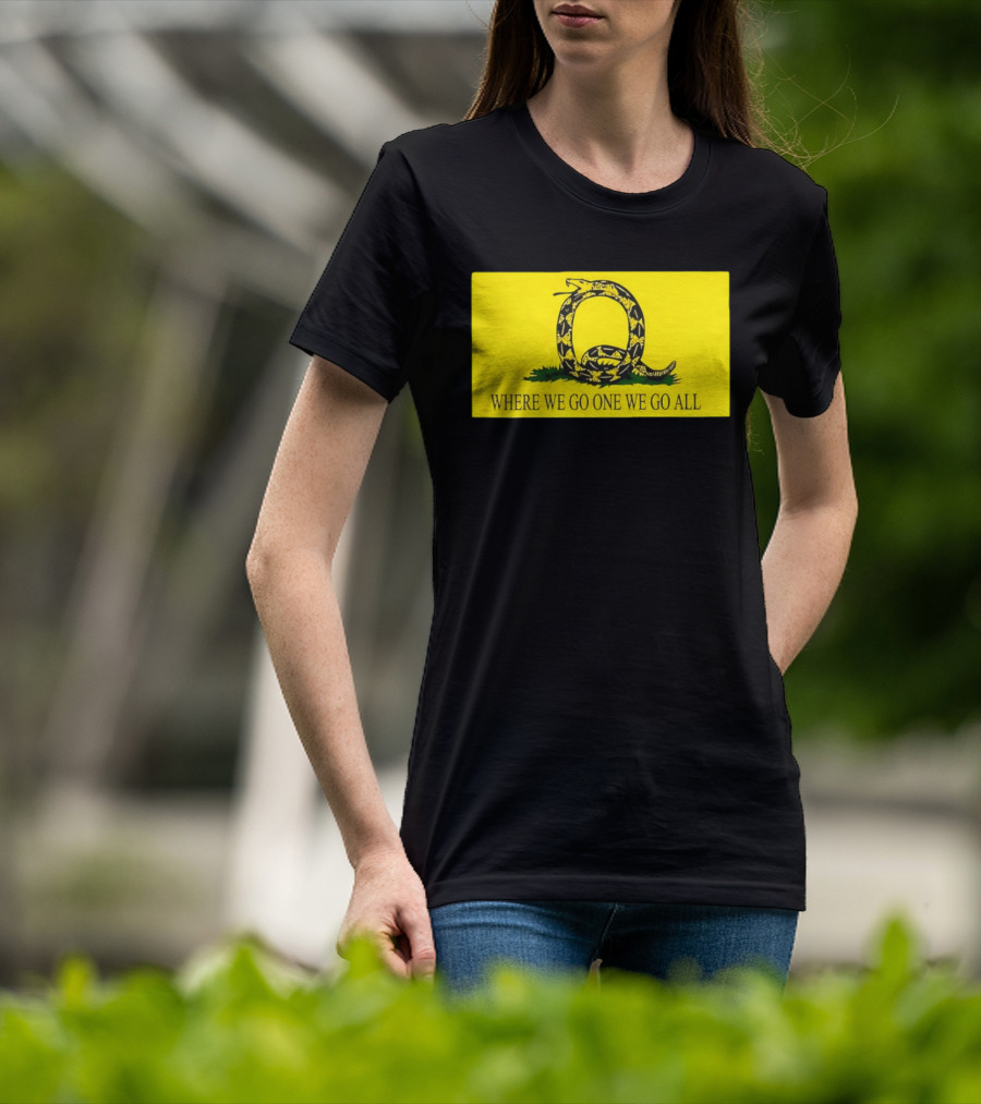 Snake Q Symbol Where We Go One We Go All T-Shirt