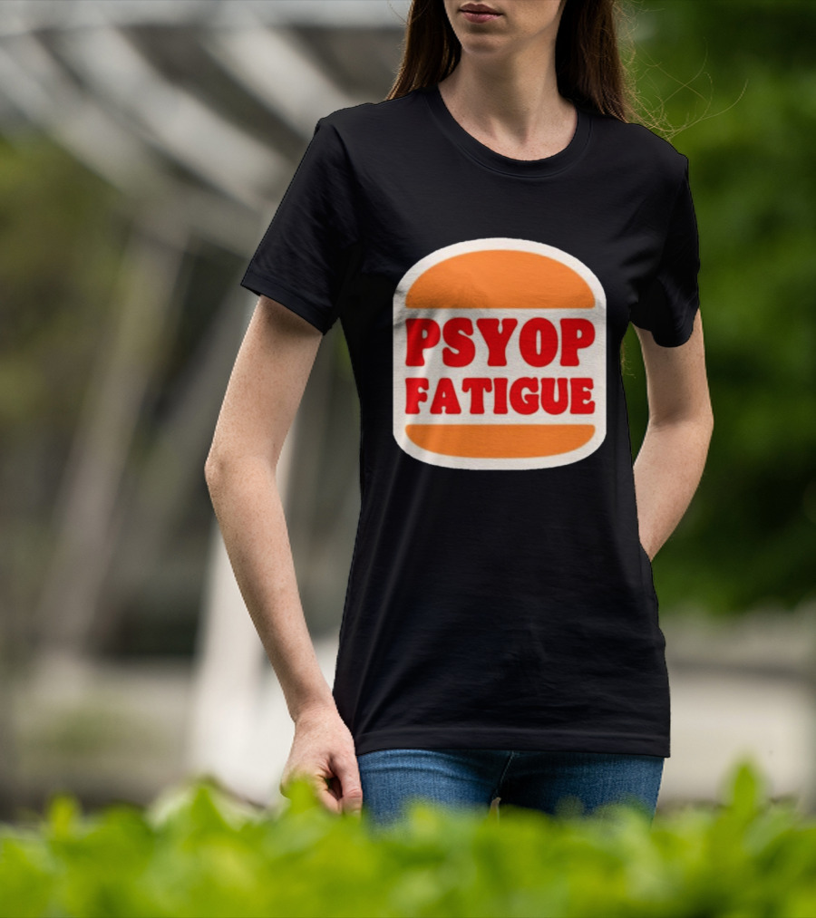 Psyop Fatigue Burger Parody Spirituallock T-Shirt