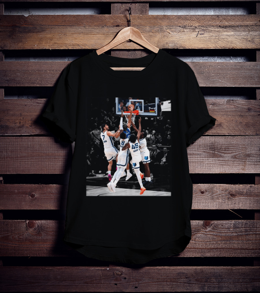 Anthony Black Dunking Against Grizzlies Players Defense T-Shirt