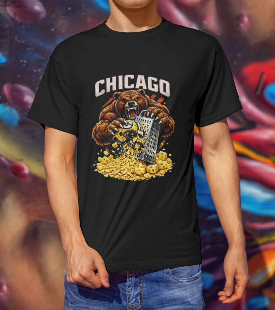 Chicago Bears Football Cheese Grater Green Bay Packers Football Rivalry 2025 T-Shirt