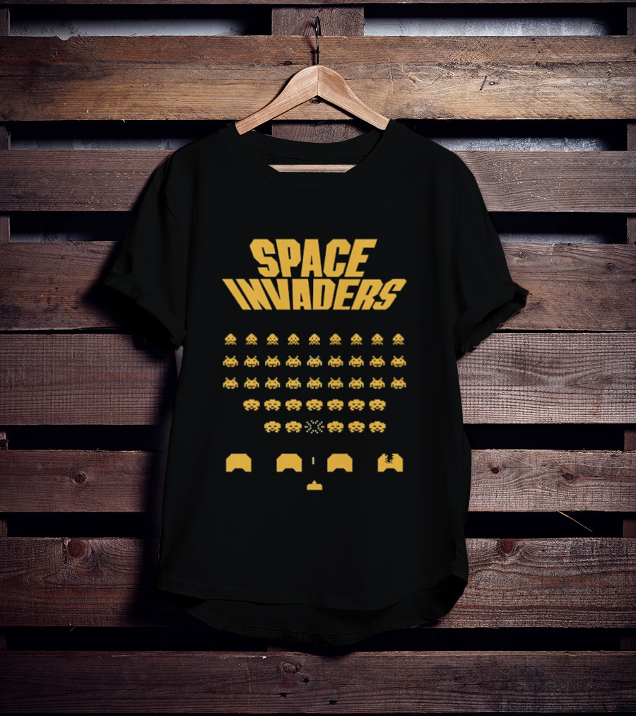 Space Invaders Retro Arcade Game Alien Invasion T-Shirt