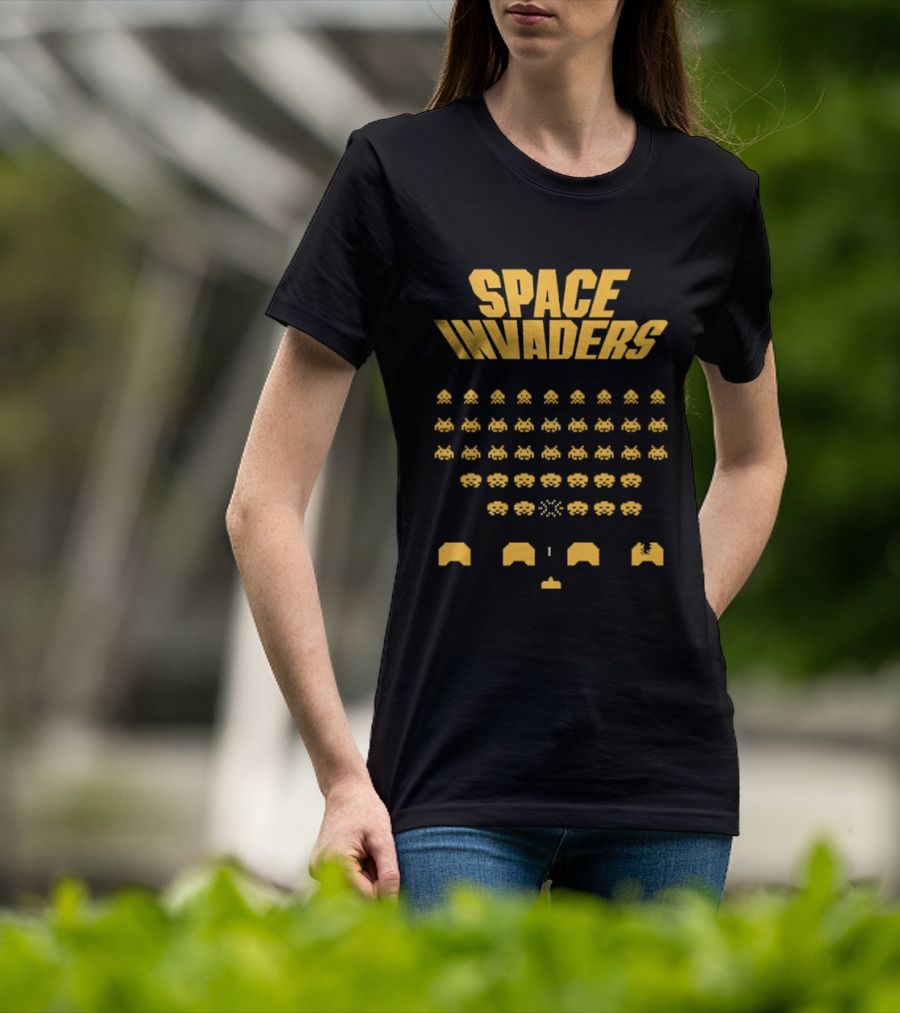 Space Invaders Retro Arcade Game Alien Invasion T-Shirt