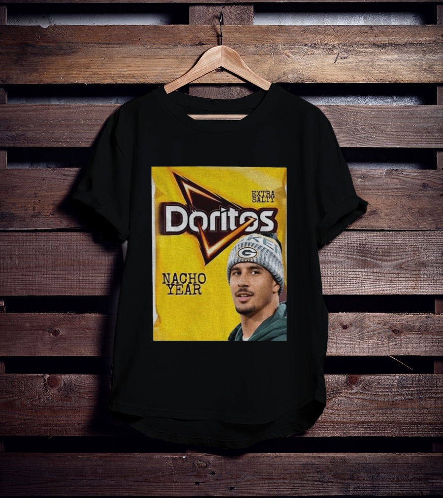 Doritos Nacho Year Extra Salty Green Bay Packers Football Beanie T-Shirt
