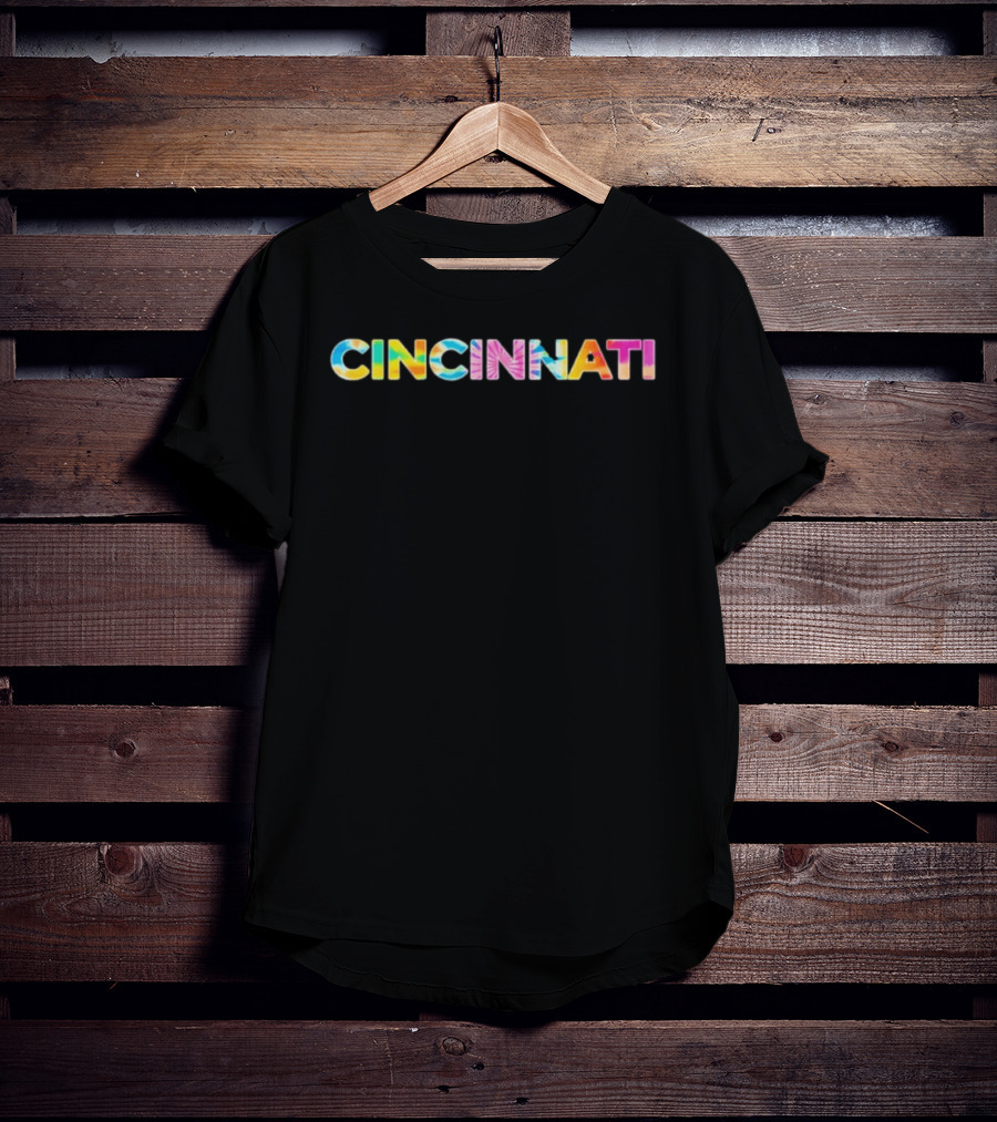 Cincinnati Tie Dye Rainbow T-Shirt