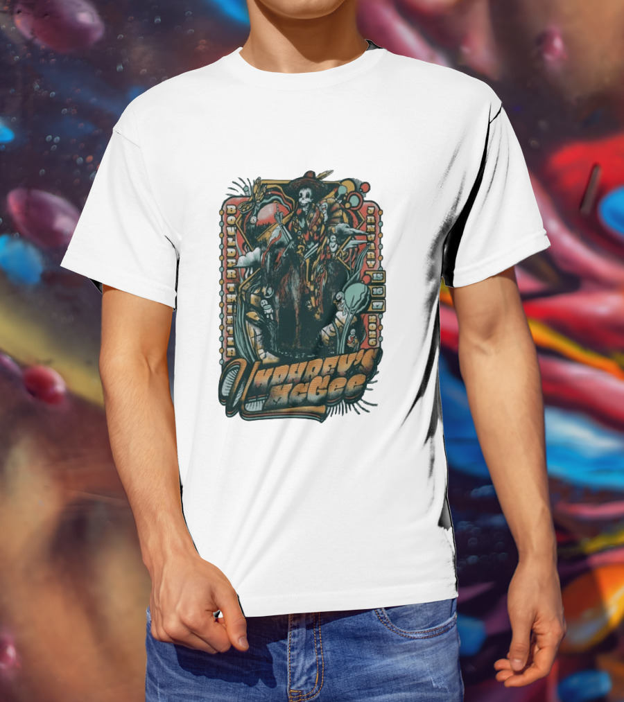 Umphrey's McGee Boulder Theater January 15 16 17 2026 Skeleton T-Shirt