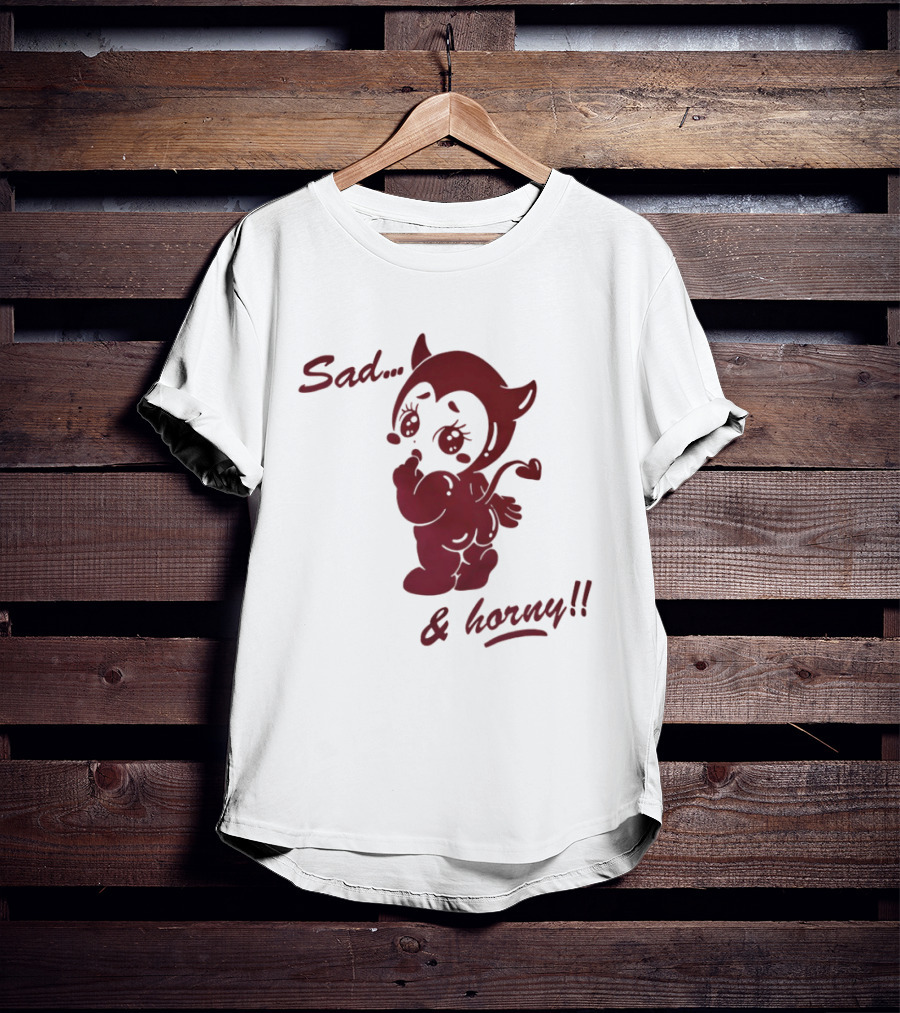 Sad And Horny Red Devil T-Shirt