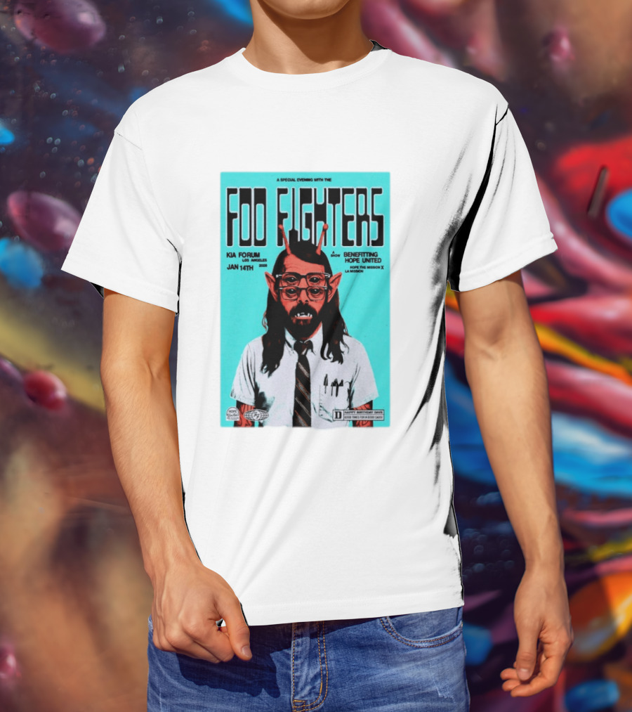 A Special Evening With Foo Fighters Jan 14th 2026 Kia Forum Los Angeles Benefitting Hope United T-Shirt