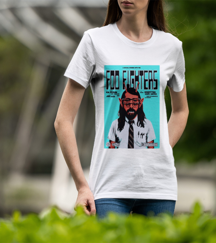 A Special Evening With Foo Fighters Jan 14th 2026 Kia Forum Los Angeles Benefitting Hope United T-Shirt